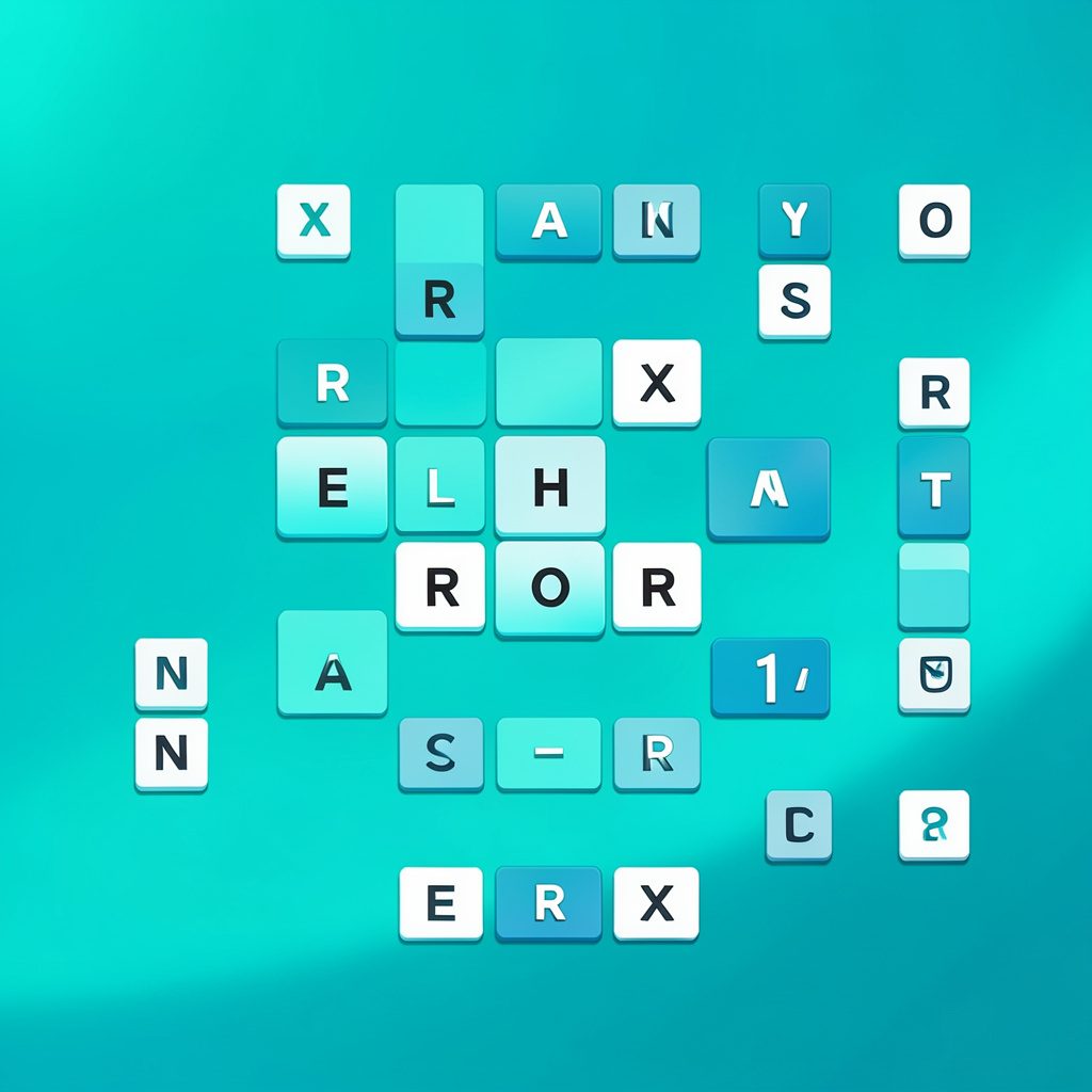 A warm-toned tile graphic suggesting Wordscapes-style word puzzle answers.